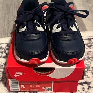 Nike Blue Baby Walker Shoes with Chunky Sole